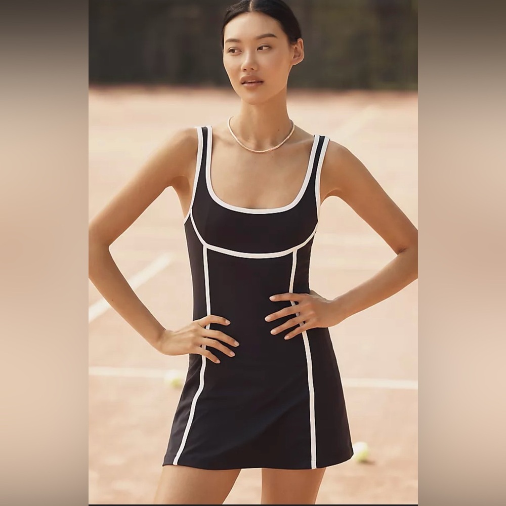 Anthropologie Daily Practice Piped Mini Dress